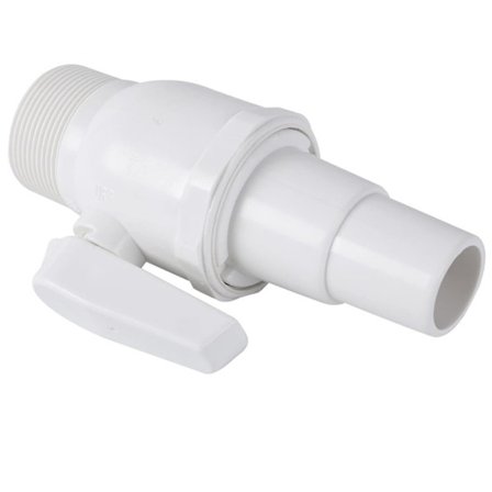 Uima-altaan suodatusjärjestelmän sulkuventtiili.