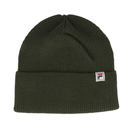 Fila - Grön cuff Beanie - Milano Mid Height Logo Knit Beanie Deep Depths Cuff @ Hatstore