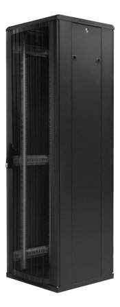 TOTEN System G, 19" golvskåp, 42U, 600x600, perforerad dörr fram, perf