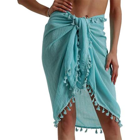 Polyester Kvinna Kjol Mode Bohemian Andas Summer Beach