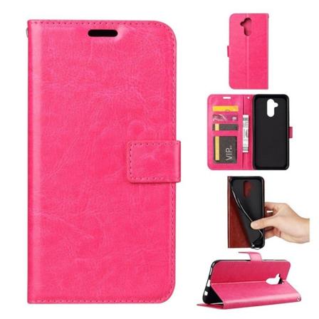 Huawei Mate 20 Lite villihevos rakenne synteetti nahkainen lompakko suojakotelo - Ruusu Pink