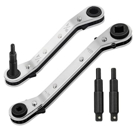 2 pakke HVAC servicenøkkel 3/8" til 1/4"