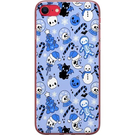 Kompatibelt Mobildeksel til Apple iPhone 8 Halloween Blå