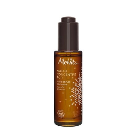 MELVITA Argan Concentré Pur Huile-Sérum Jeunesse - Olio viso antirughe