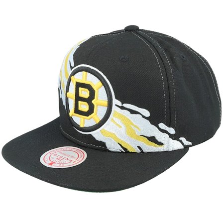 Mitchell & Ness - Negro snapback Gorra - Boston Bruins Vintage Paintbrush Black Snapback @ Hatstore