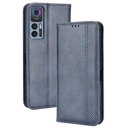 Bofink Vintage läder TCL 30 5G / TCL 30 / TCL 30 Plus fodral - Blå