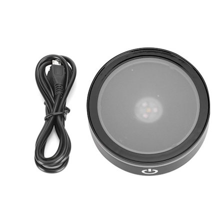 LED-jalusta, kristalli, musta, litteä kosketus, monitoiminen, värikäs valkoinen valo, 3D-sisäkaiverruslaserjalusta