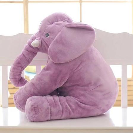 Elefantdukke Plyslegetøj beroligende dukkepude kram Tæppe Sovedukke Baby Sovedukke Purple can comfort elephants 100*170cm
