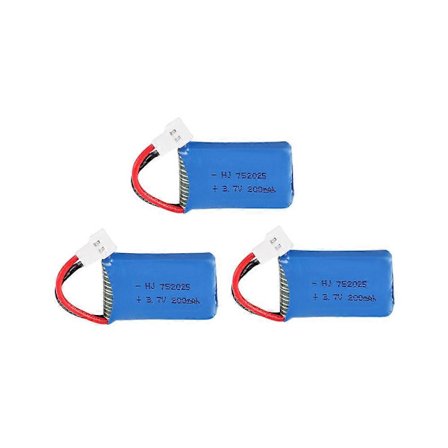 3.7V 200mAh LiPo Batteri kompatibel med Syma X4 X11 X13 RC Quadcopter Drone Deler 3.7V Oppladbart Li-polymer Batteri 752025 1-10stk (FMY)
