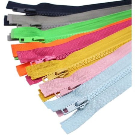 10 kpl 71 cm (28 tuumaa) erottuvia takin vetoketjuja takin ompeluun, raskaan sarjan muovivetoketjuja, 10 sekoitettua väriä (1 kpl per väri)