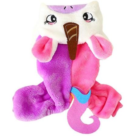 Enhjørning myk fleece kjæledyr hettegenser kostymekjole Varm kjæledyr pyjamas klær Fire bein jumpsuit Cosplay antrekk