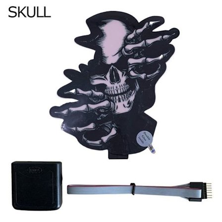 LED-autotarra Tuulilasitarra SKULL SKULL