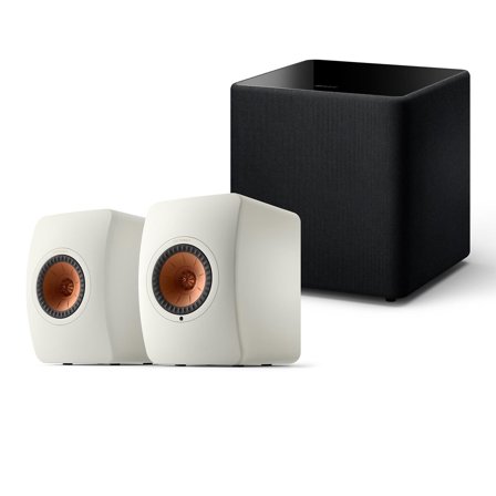 KEF LS50 W2 + KUBE 10 MIE Stereojärjestelmä televisiolle -