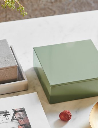 Mojoo Lux Lak Æske - Pink - 19X19X7CM