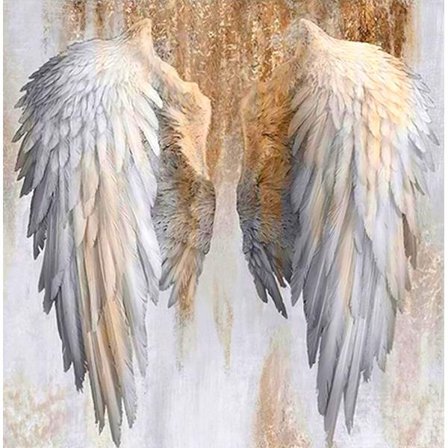 30x40cm, vinge 5d diamantmalet rhinestones broderi lærred