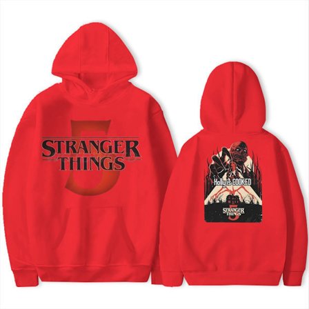 Stranger Things 5 Hettegenser – Unisex – Varm fleeceforet genser – Høst/Vinter Marineblå 1 M Marineblå 1 M