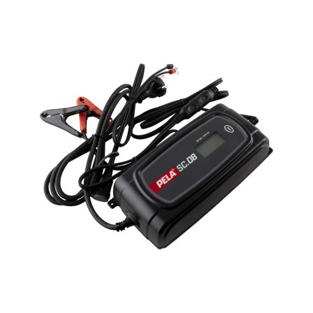 PELA 544068 Batterilader 12 V, 8 A/24 V, 4 A, Verksted & bil