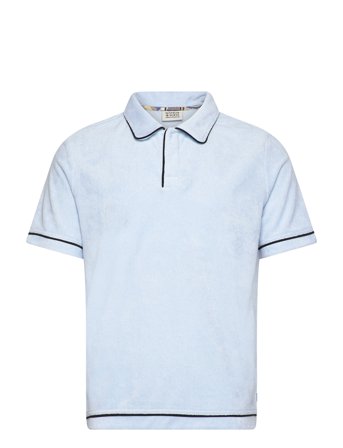 Towelling Relaxed-Fit Polo Blue Scotch & Soda