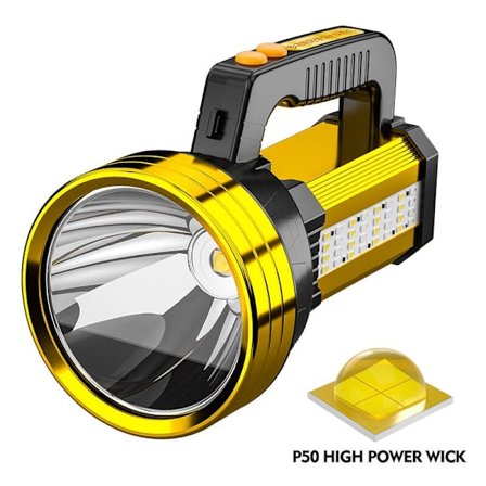 Superlys LED-lommelygte 10000mAh USB genopladelig høj lysstyrke Lumen drevet til camping og sejlads KLB