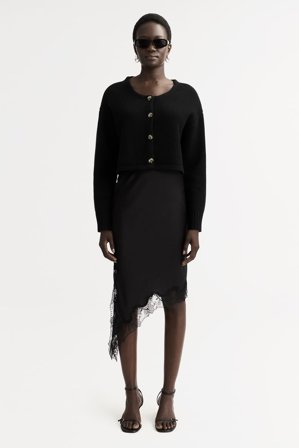 Soft Goat - Short Cardigan - Cashmere cardigan - XS - Black