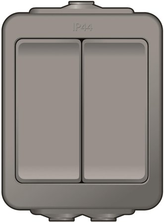 Norwesco 1860050 Strömställare grå, Strömbrytare & vägguttag