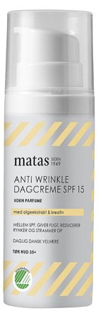 3 for 2 - Matas Striber Anti Wrinkle Dagcreme SPF 15 til Tør Hud Uden Parfume 50 ml, Skincare, Ansigtspleje, Dagcreme