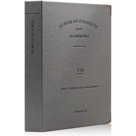 120 fickor Mini Fotoalbum - Passar för Fujifilm Instax Mini 9 Mini 8 Mini 90 Mini 25, Polaroid Snap PIC-300, Kodak Mini 3-tums film svart