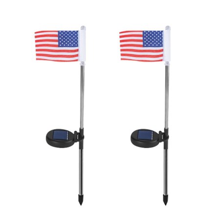 Ulkoilman vedenpitävät LED-aurinkomaavalaisimet lippulamput puutarhanurmivalot sisustus