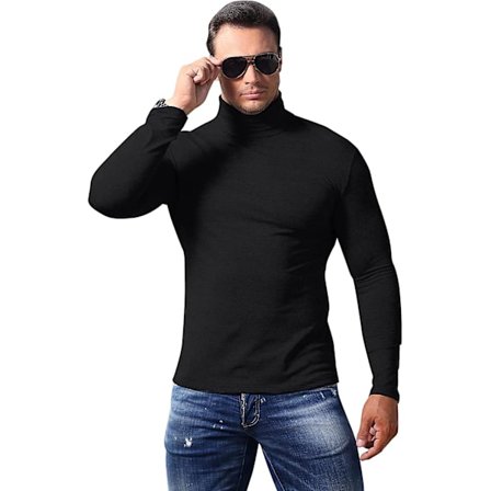 Halsduk med dragkedja för män, tröja med slag, enfärgade tröjor, stickat i bomull och ull