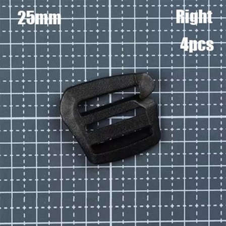 4 stk Webbing stropp Spenne Glidefeste 25MMRIGHT HØYRE