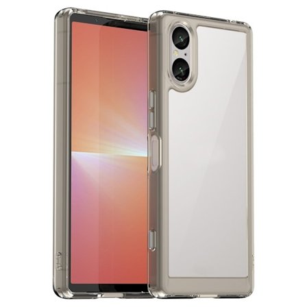 Sony Xperia 5 V smart akryldeksel - Gjennomsiktig Grå