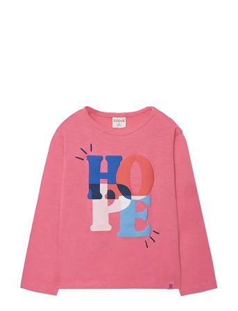 Knit T-Shirt Flame Pink Boboli