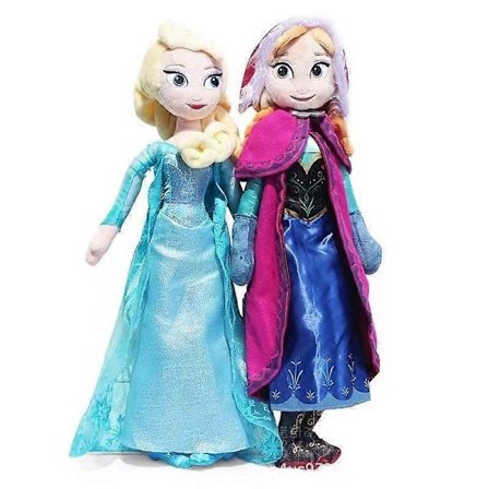 Frossen Prinsesse Elsa Anna Dukke 40cm Udstoppede Dyr Plysdukker Legetøj 2 stk. Anna og Elsa