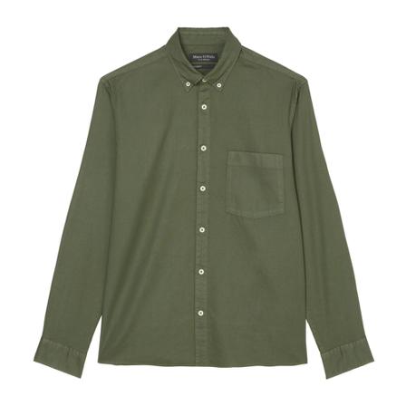 Marc O'Polo, Regular long sleeve shirt Zielony, Mężczyzna, Rozmiar: S