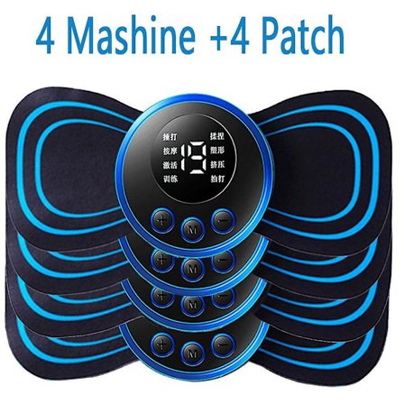 EMS Niskahierontalaite Ladattava Kohdunkaulan Hierontatarra Laastari 8 Tilaa 19 Vaihdetta Pulssiterapialaite Tens Lihasstimulaattori Kivunlievitys [db