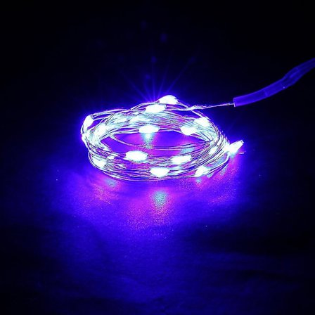 Vandafvisende 30 LED Sølvtrådstrenglys Indendørs Udendørs