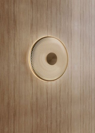 Glint vegglampe Ø36 - messing