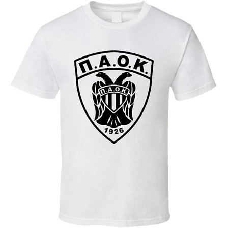 Paok grekisk fotboll T-shirt Vit