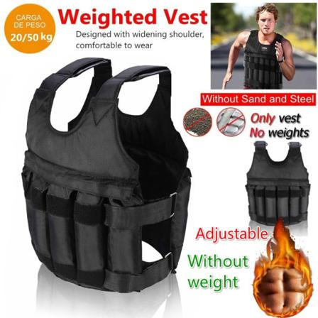 20 / 50kg Max Belastningsträningsviktad Västträningsjacka