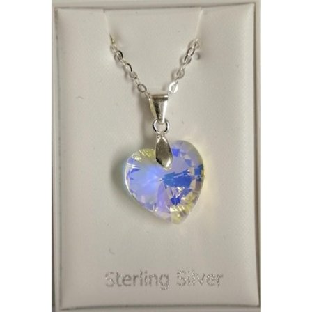 Halsband i äkta silver . Alla hjärtans dag