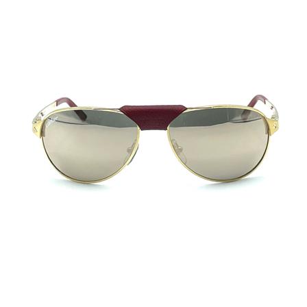 Cartier Santos Dumont Solglasögon brun, Dam Solglasögon, Dam, Storlek: ONE SIZE