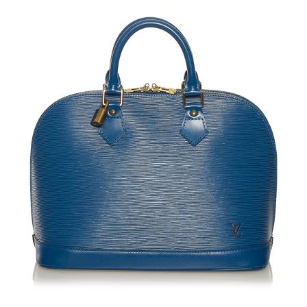 Louis Vuitton Vintage Epi Alma PM Leather France blå, Dam Vintage Väskor, Dam, Storlek: ONE SIZE