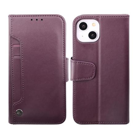 iPhone 14 Pl nboksfodral Extra Kortfack Rvelon - Lila Purple