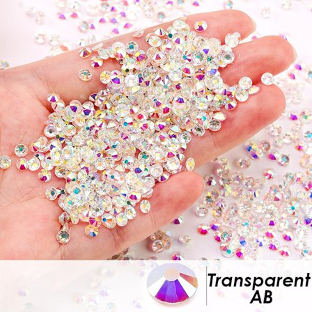 1440 stk 2 mm DIY Perler Rhinestone Flat Back Bead Charm Rhineston