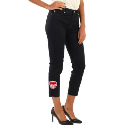 Love Moschino Cropped Jeans Blå, Dame, Størrelse: W29
