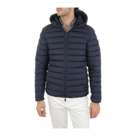 Save The Duck, Coats Blauw, Heren, Maat:L