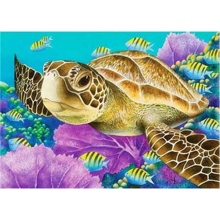 30 x 40 cm, stor sköldpadda Diamond Painting Broderie Diamant Pei