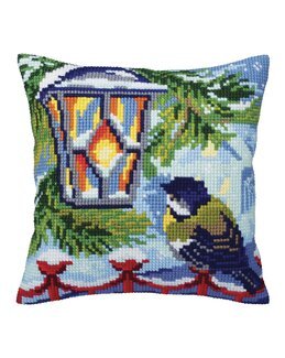 Broderikit Pude Før Jul - Collection D'Art