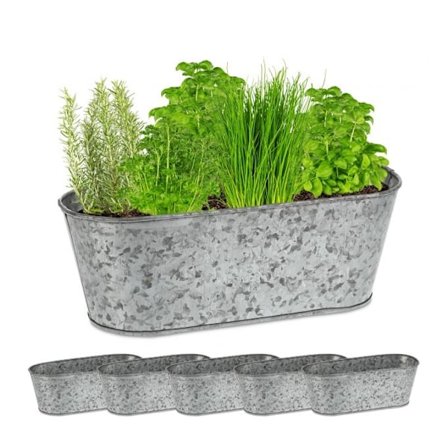 Oval zinkbalja om 6 st