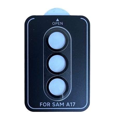 Samsung Galaxy A17 Kameralinsskydd i Metall - Härdat Glas, Svart